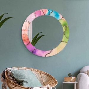 Mirror Wall Decor, Mirror for Bathroom, Entryway Hallway Mirror, Luxury Home Decor, Living Room Mirror, Decorative Mirror on Tempered Glass