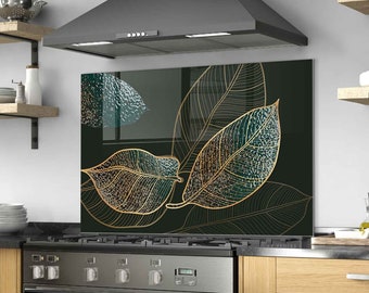 Tempered Glass Stove Backsplash Panel, Stove Back Cover, Kitchen Decor, Stove Top Cover, Kitchen Backsplash Tile, Chopping and Noodle Board