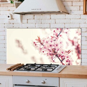 Dosseret de cuisine, couverture arrière de cuisinière, dosseret de poêle en verre trempé, décor de cuisine, couverture supérieure de cuisinière, cadeau de pendaison de crémaillère, planche à découper