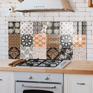 Dosseret de cuisine, couverture arrière de cuisinière, dosseret de poêle en verre trempé, décor de cuisine, couverture supérieure de cuisinière, cadeau de pendaison de crémaillère, planche à découper
