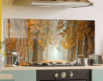 Tempered Glass Stove Backsplash Panel, Stove Back Cover, Kitchen Decor, Stove Top Cover, Kitchen Backsplash Tile, Chopping and Noodle Board