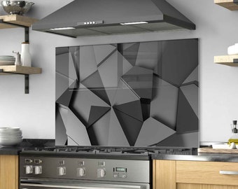 Tempered Glass Stove Backsplash Panel, Stove Back Cover, Kitchen Decor, Stove Top Cover, Kitchen Backsplash Tile, Chopping and Noodle Board