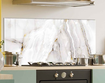 Tempered Glass Kitchen Backsplash, Marble Stove Cover, Cutting Board