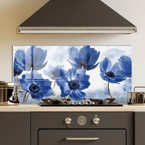 Dosseret de cuisine, couverture arrière de cuisinière, dosseret de poêle en verre trempé, décoration de cuisine, couverture de dessus de cuisinière, cadeau de pendaison de crémaillère, planche à découper