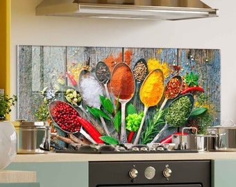 Kitchen Backsplash, Stove Back Cover, Tempered Glass Stove Backsplash, Kitchen Decor, Stove Top Cover, Housewarming Gift, Cutting Board