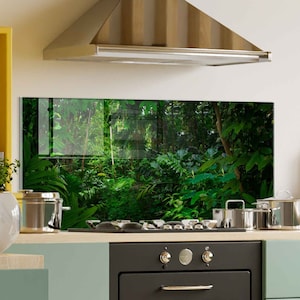 Panneau de verre de dosseret de cuisinière, décor mural de cuisine, couvercle arrière de cuisinière, planche à découper, couvercle de cuisinière pour gaz, accessoires de cuisine, décoration intérieure