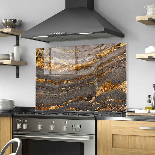 Tempered Glass Stove Backsplash Panel, Stove Back Cover, Kitchen Decor, Stove Top Cover, Kitchen Backsplash Tile, Chopping and Noodle Board