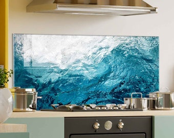 Tempered Glass Stove Backsplash Panel, Stove Back Cover, Kitchen Decor, Stove Top Cover, Kitchen Backsplash Tile, Chopping and Noodle Board