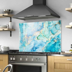 Tempered Glass Stove Backsplash Panel, Stove Back Cover, Kitchen Decor, Stove Top Cover, Kitchen Backsplash Tile, Chopping and Noodle Board