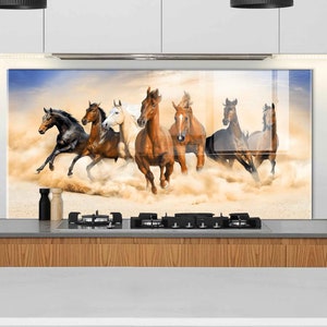 Panneau de verre de dosseret de cuisinière, décor mural de cuisine, couvercle arrière de cuisinière, planche à découper, couvercle de cuisinière pour gaz, accessoires de cuisine, décoration intérieure