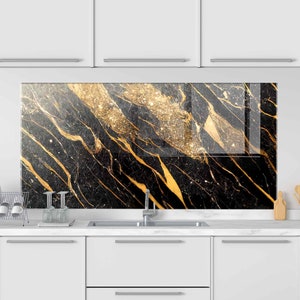Panneau de verre pour dosseret de cuisinière, décoration murale de cuisine, couverture arrière supérieure de cuisinière, planche à découper, couverture de cuisinière pour gaz, accessoires de cuisine, décoration intérieure