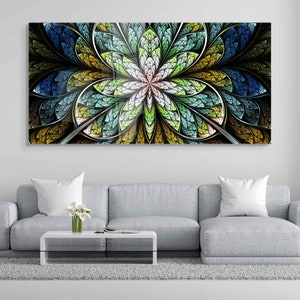 Tempered Glass Wall Art, Extra Large Wall Decor, Living Room Home Decor, Abstract Glass Painting, Decor for Bedroom, Housewarming Gift