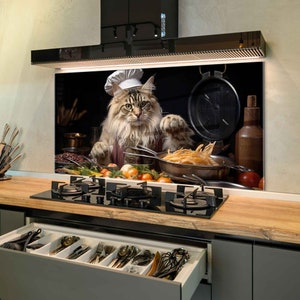 Couvercle d'évier de cuisine, dosseret de cuisine en verre trempé, garde-boue d'évier de cuisine, couvercle supérieur de l'arrière de la cuisinière, crédence en carreau de verre, planche à découper