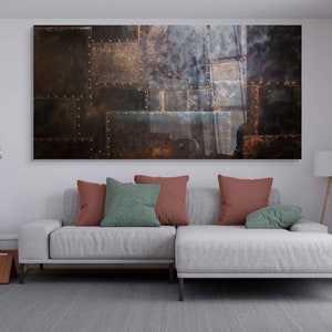 Arte della parete in vetro temperato, decorazione della parete extra large, arredamento per la casa del soggiorno, pittura su vetro metallico, arredamento per camera da letto, regalo di inaugurazione della casa