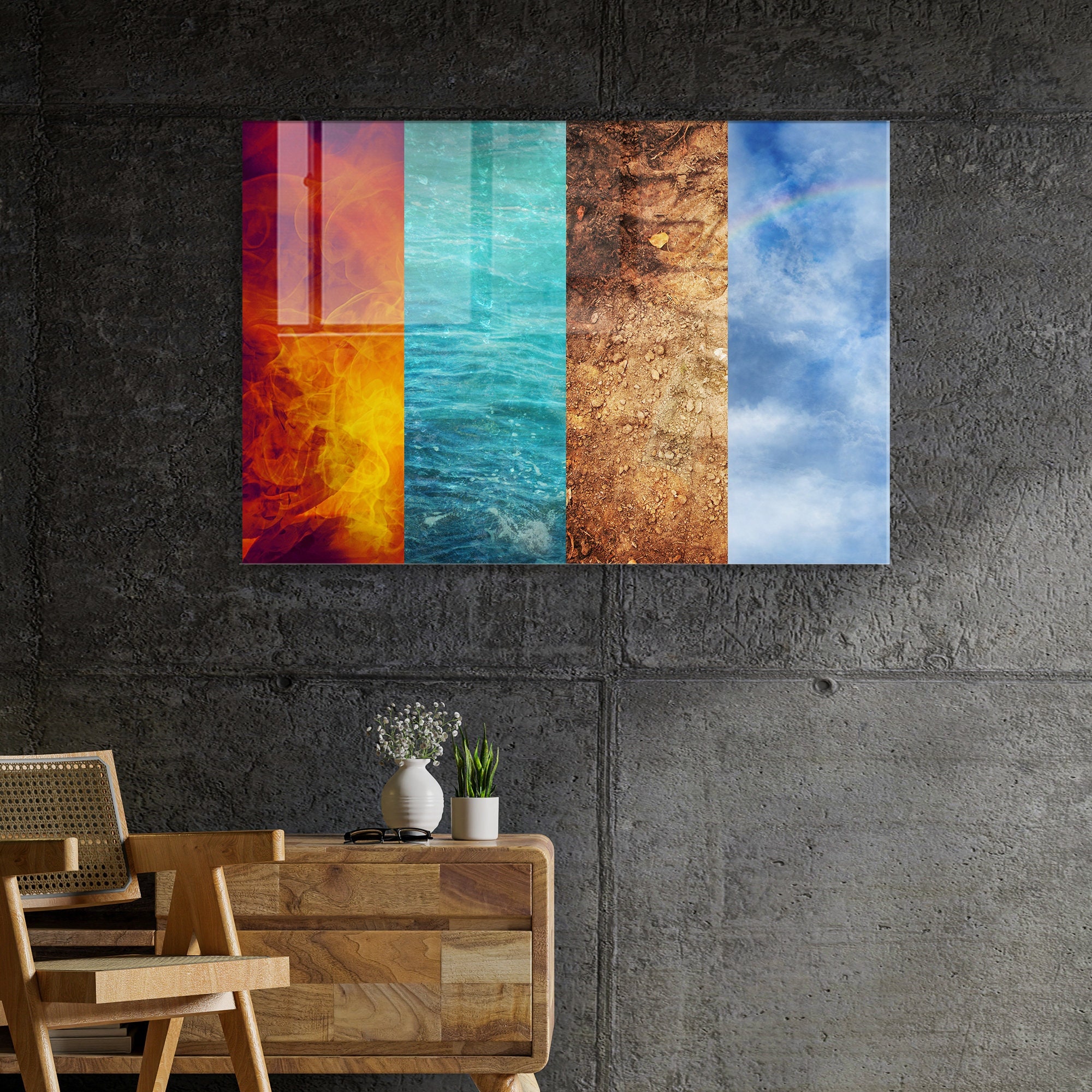 洋書 WALL ELEMENTS ART WALL Remenna Minimalist Decor Aesthetic Wall Art Modern Abstract