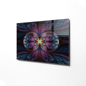 Decor Wall Art Original, Wall Decor Living Room Modern, Extra Large Wall Art, Decor for Bedroom, Tempered Glass Wall Art, Wall Hangings