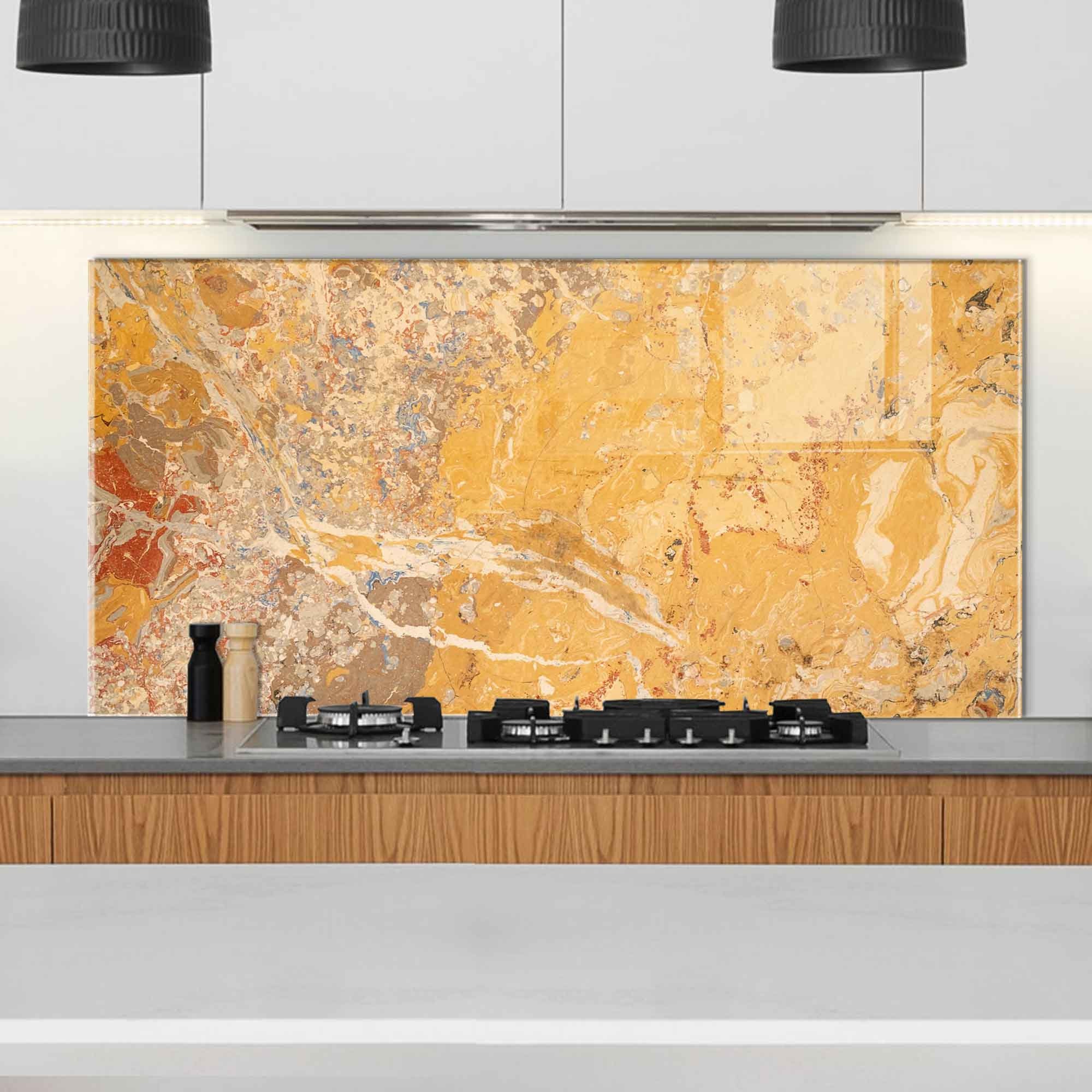 Coprifornelli 2x 40x52 cm Vetro Ceramica Paraspruzzi Scimmia Design