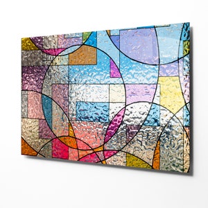 Decor Wall Art Original, Wall Decor Living Room Modern, Extra Large Wall Art, Decor for Bedroom, Stained  Glass Wall Art, Wall Hangings