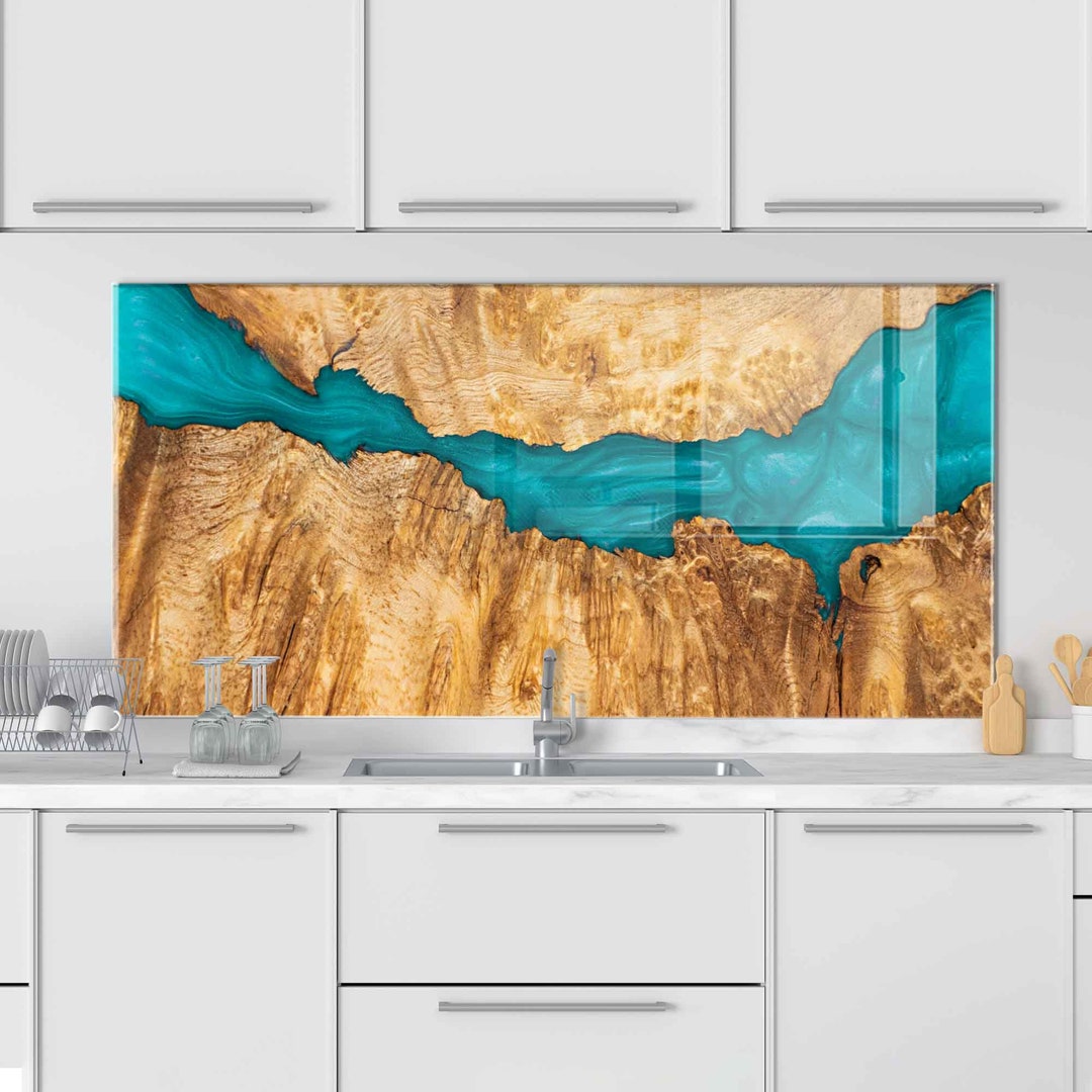 Tempered Glass Stove Backsplash Panel, Stove Back Cover, Kitchen Decor