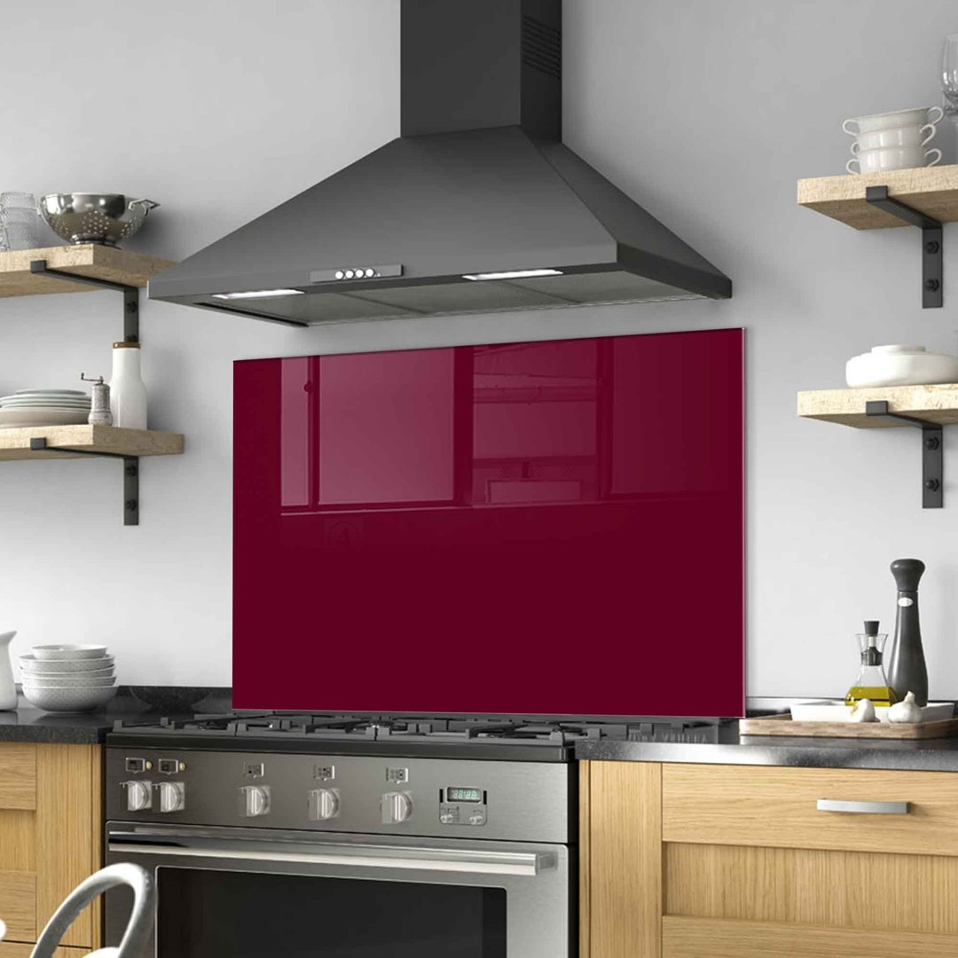 Tempered Glass Stove Backsplash Panel, Stove Back Cover, Kitchen Decor