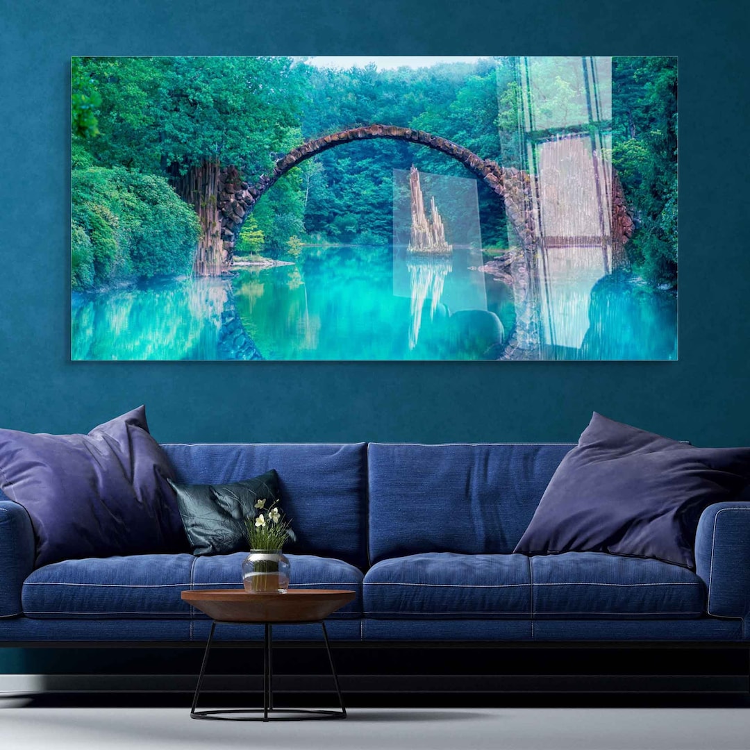 Tempered Glass Wall Art, Extra Large Wall Decor, Living Room Home