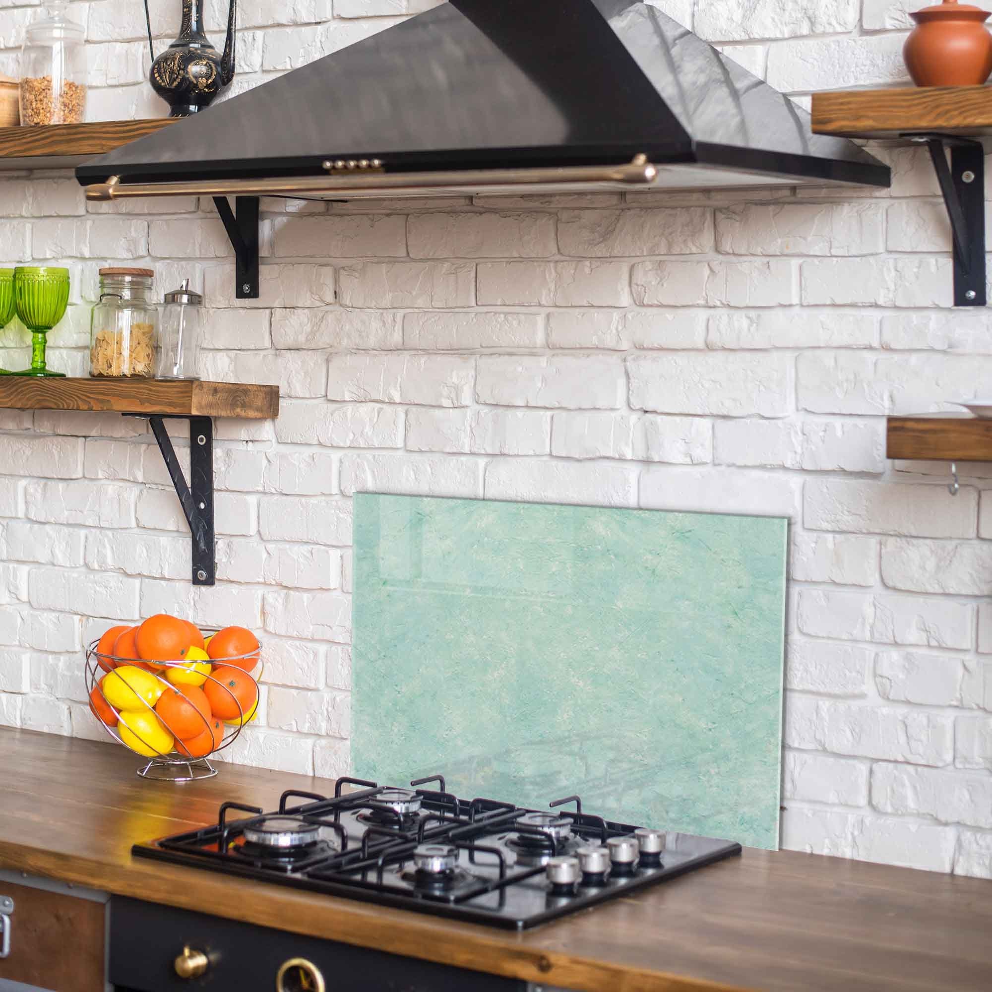 Tempered Glass Kitchen Backsplash - 47x30 Inch Stove Splashback, Cutting Board & Wall Decor | Self-Adhesive, Easy Clean 5 thumbnail image