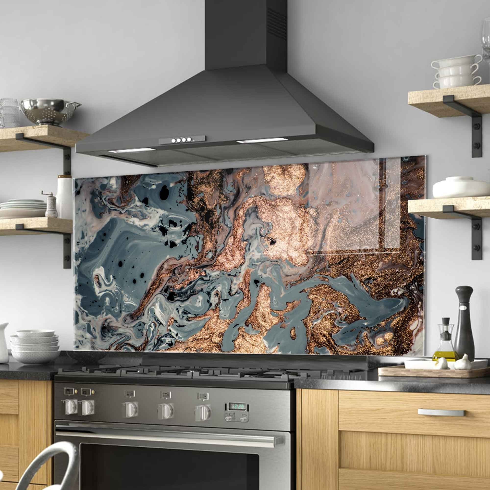 Kitchen Backsplashes in Fused and Mosaic Glass