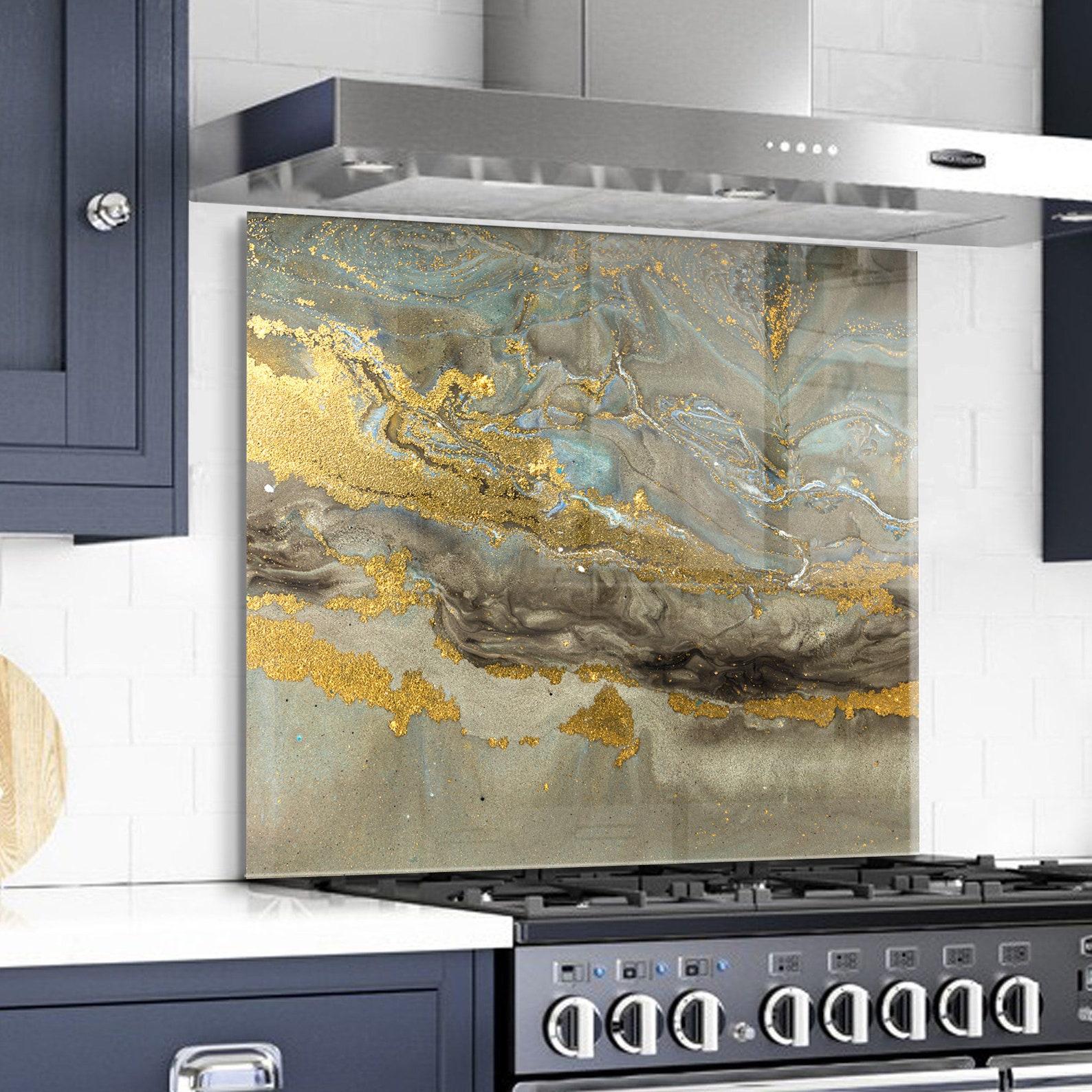 Glass Stove Backsplash Panel, Kitchen Backsplash Tile, Chopping Board