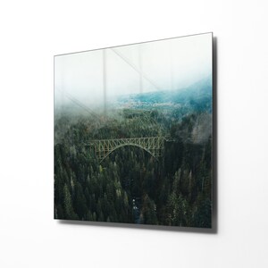 Landscape Nature Decor, Tempered Glass Wall Art, Living Room Decor, Housewarming Gift, Home Decor, Wall Hangings, Bedroom Decor, Sculpture
