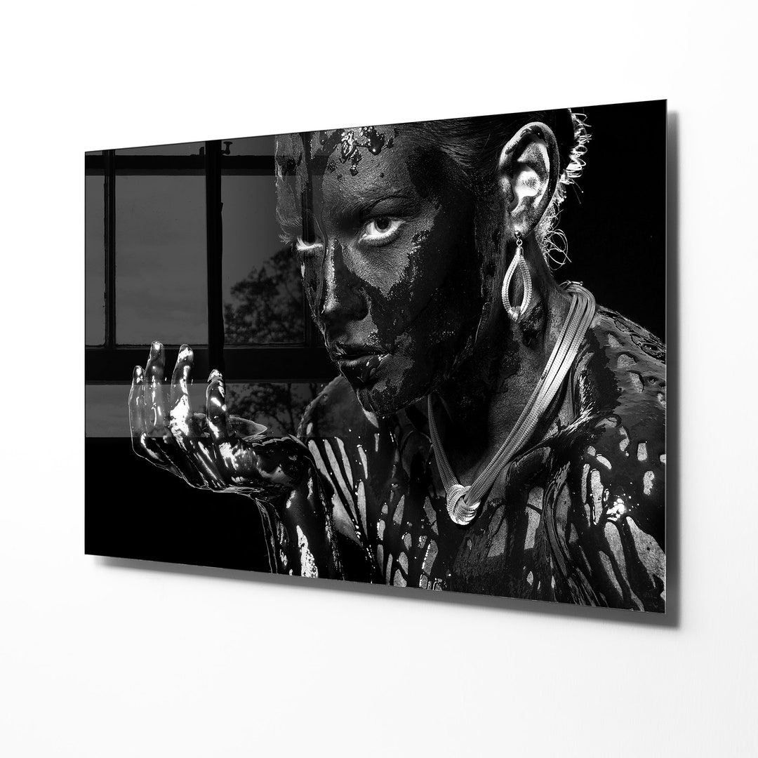 Tempered Glass Wall Art, Decor for Bedroom, Large Wall Art, Living Room Decor, Housewarming Gift