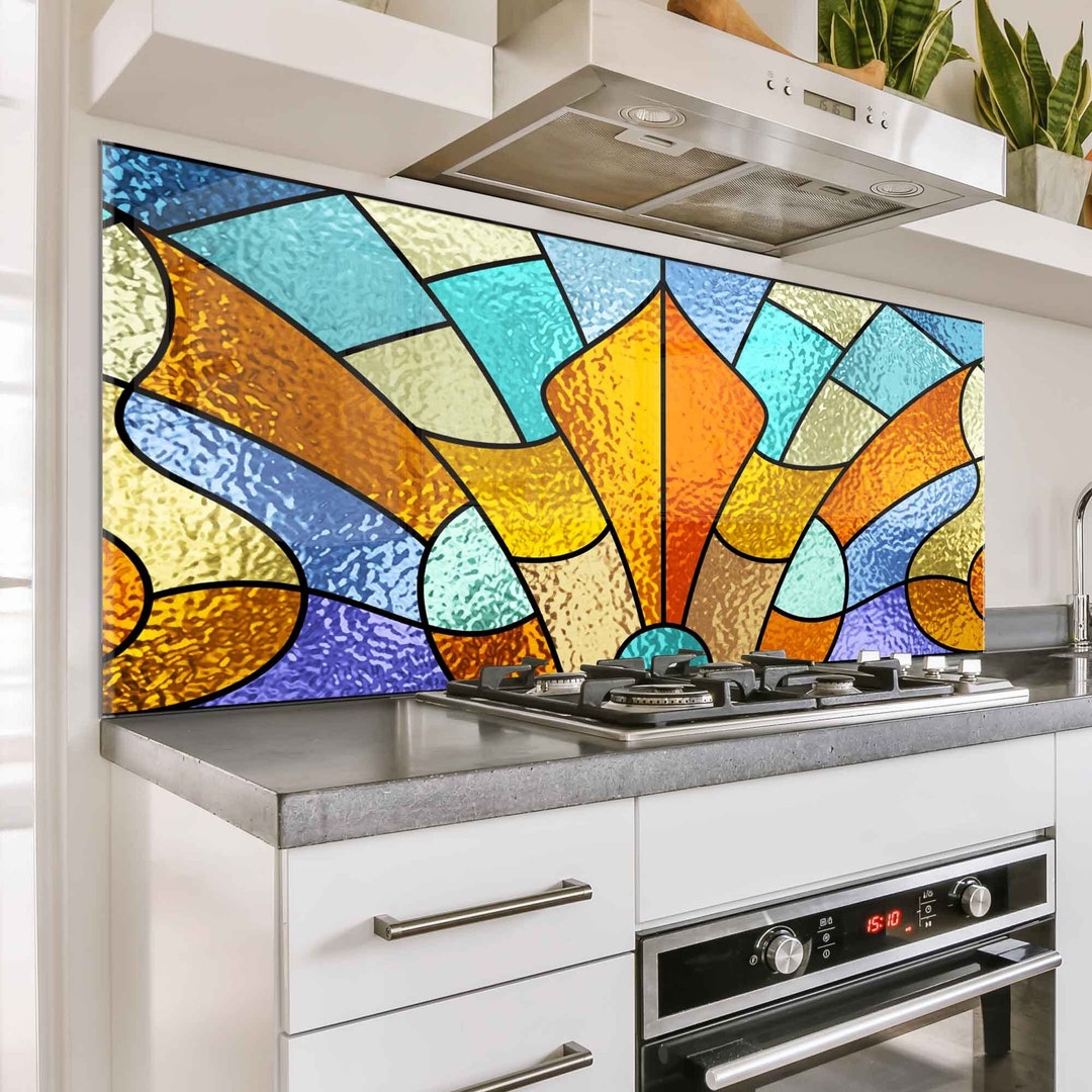 Tempered Glass Kitchen Backsplash, Kitchen Sink Splash Guard