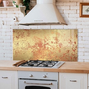 Kitchen Sink Cover, Tempered Glass Kitchen Backsplash, Kitchen Sink Splash Guard, Stove Back Top Cover, Abstract Glass Splashback Tile