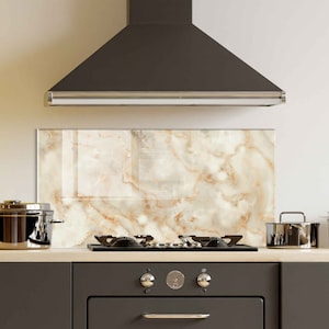 Dosseret de cuisine, couverture arrière de cuisinière, dosseret de poêle en verre trempé, décoration de cuisine, couverture de dessus de cuisinière, cadeau de pendaison de crémaillère, cadeau pour elle