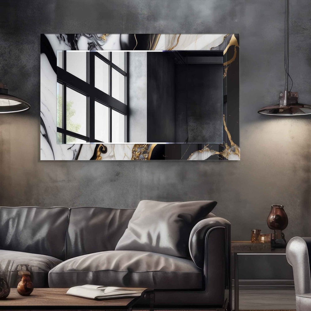 Mirror Wall Decor, Mirror for Bathroom, Entryway Hallway Mirror, Luxury ...