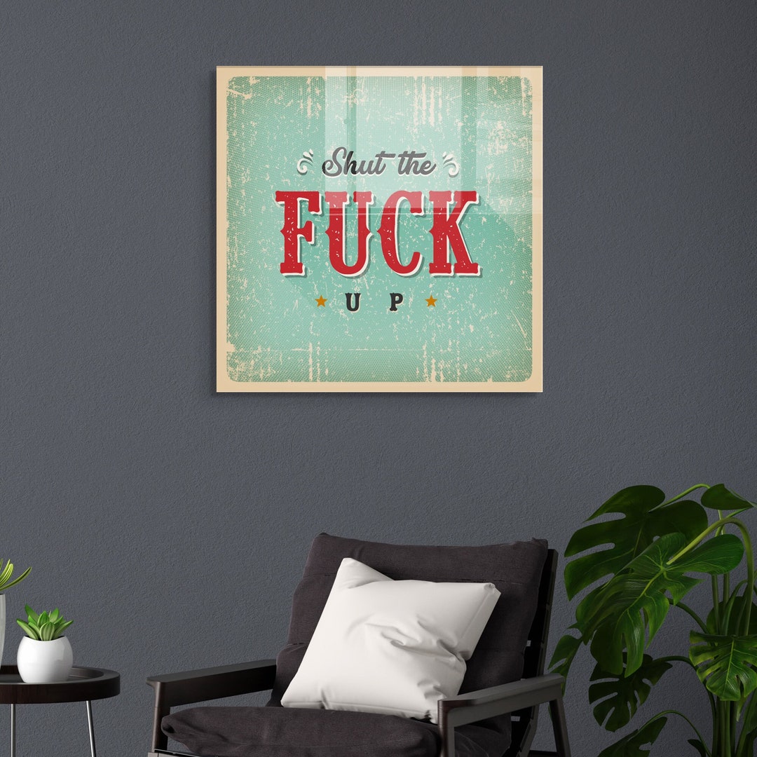 Funny Decor, Funny Quotes Wall Art, Extra Large Wall Art, Decor for