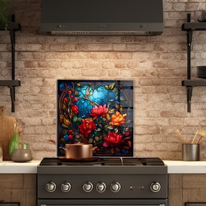 Glass Backsplash, Kitchen Sink Cover, Kitchen Sink Splash Guard, Splashback Tempered Glass Tile, Stove Back Cover, Cutting Board