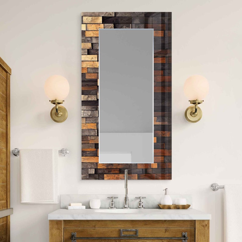 Mirror Wall Decor, Mirror for Bathroom, Entryway Hallway Mirror, Luxury