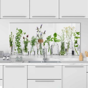 Dosseret de cuisine, coque arrière de cuisinière, oeuvre d'art murale en verre trempé, couvercle de dessus de cuisinière à gaz, crédence déco de cuisine, planche à découper et à nouilles