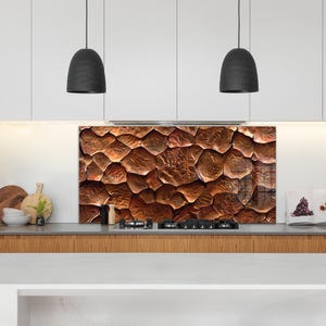 Dosseret de cuisine en verre trempé, Couvercle d'évier de cuisine, Garde-boue pour évier de cuisine, Couvercle supérieur arrière de cuisinière, Crédence en carreau de verre, Planche à découper