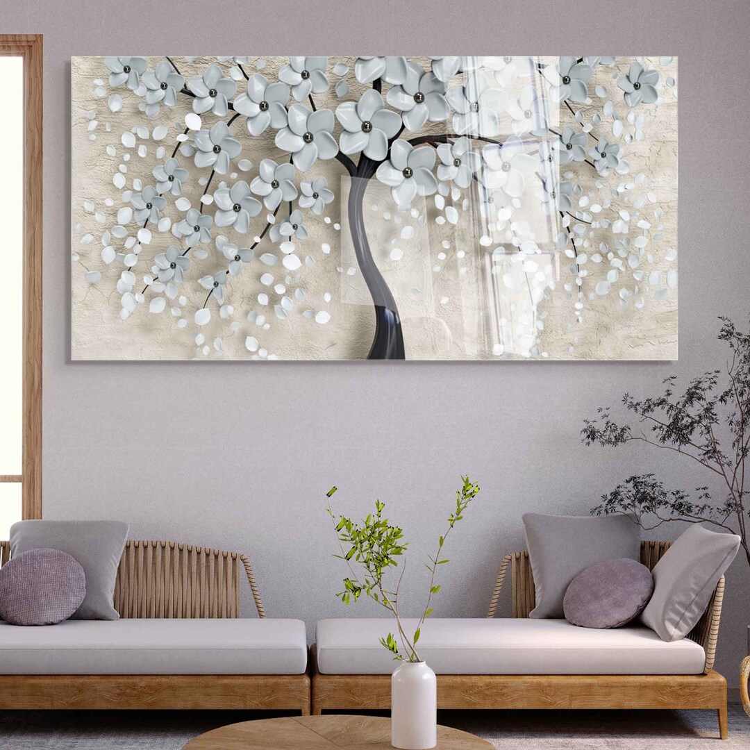 Tempered Glass Wall Art, Extra Large Wall Decor, Living Room Home Decor