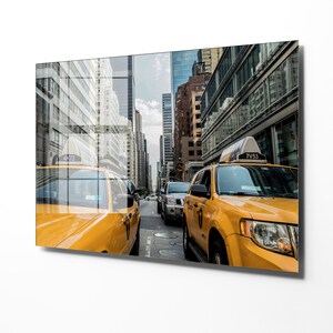 City Tempered Glass Wall Art, Office Decor, Large Wall Art, Living Room Decor, Housewarming Gift, Home Decor, Wall Hangings, Wall Decor