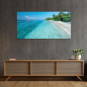 Tempered Glass Wall Art, Extra Large Wall Decor, Living Room Home Decor, Tempered Glass Painting, Decor for Bedroom