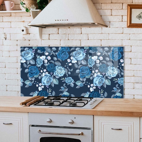 WENKO Pannello Posteriore per Cucina, Rivestimento Cucina, Vetro Toscana, Vetro temperato
