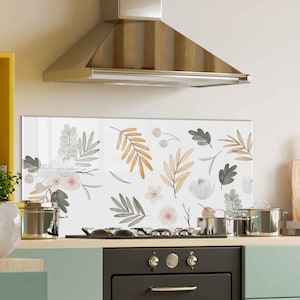 Dosseret de cuisine, dosseret de poêle en verre trempé, couvercle arrière de poêle, décoration de cuisine, couvercle de cuisinière, planche à découper et à nouilles