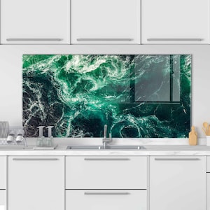 Panel kuchenny Backsplash, Panel kuchenny Backsplash ze szkła hartowanego, Osłona kuchenki, Dekoracja kuchenna, Osłona kuchenki, Płytka kuchenna Backsplash
