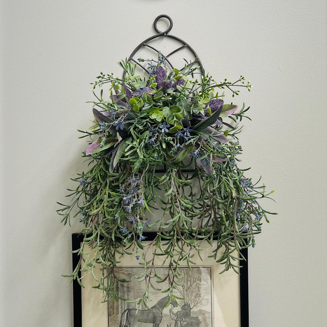 Farmhouse Metal Arch Greenery Wall Hanging Hanging Greenery Etsy
