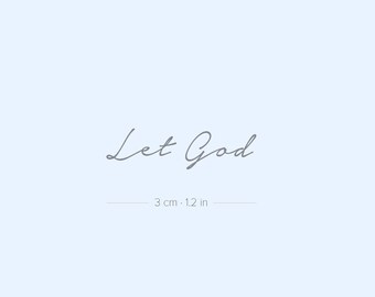 Let Go Let God