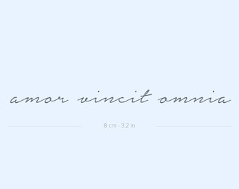 Amor Vincit Omnia 2-Week Semi-Permanent Tattoo (Set of 2)