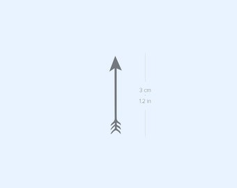 Minimalist Arrow Semi-Permanent 2-Week Tattoo (Set of 2)