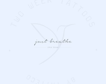 Just Breathe Semi-Permanent 2-Wochen Tattoo (2er Set)
